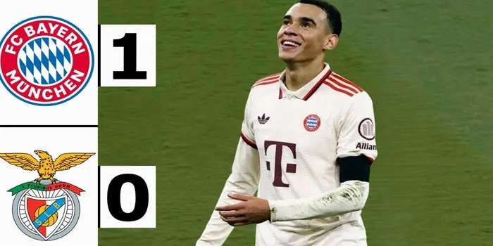 Liga Champion – Bayern Munchen Vs Benfica, Bayern Menang 1-0 Atas Benfica